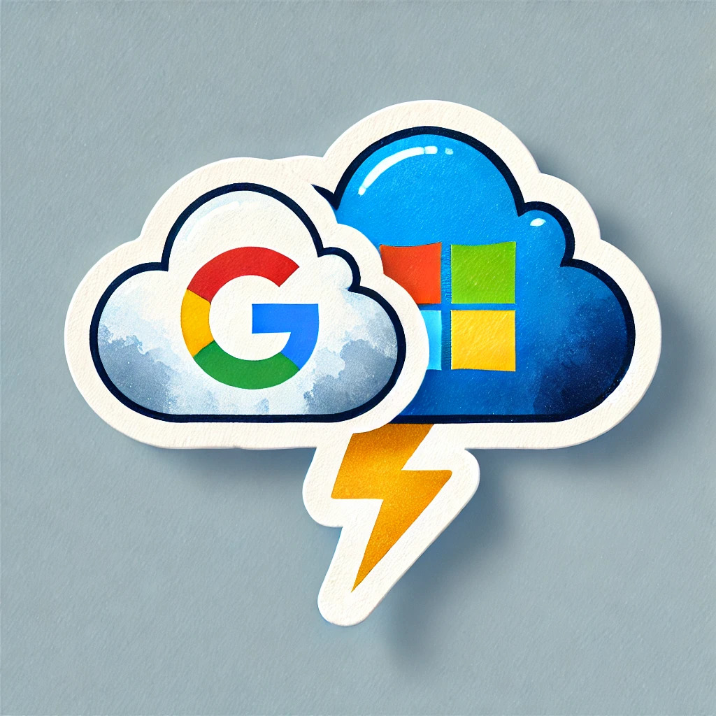 Google vs Microsoft cloud complains.